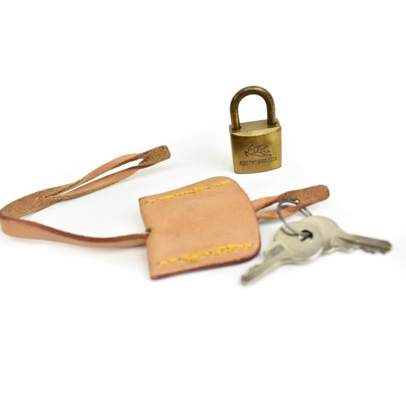 ETRO: Burgundy, Signature Paisley & Tan Leather Travel/Weekender Bag - Picture 12 of 12